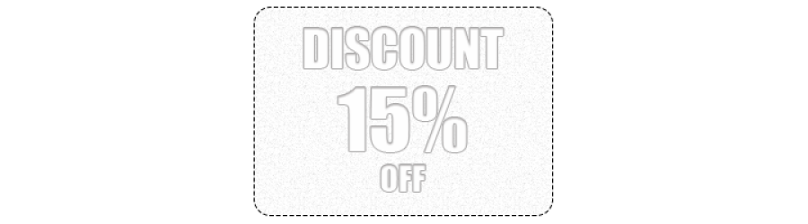 15% (from $300) Discount