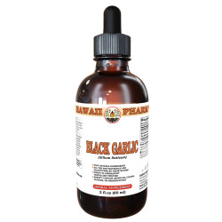 Black Garlic (Allium Sativum) Tincture, Certified Organic Dried Bulb Powder Liquid Extract