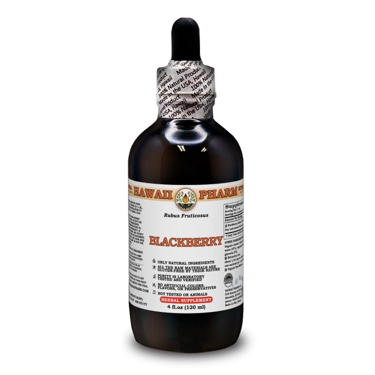 Blackberry Liquid Extract, Organic Blackberry (Rubus fruticosus) Dried Leaf Tincture