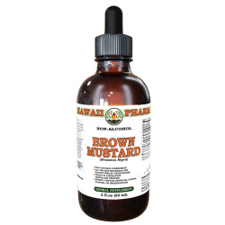 Brown Mustard (Brassica Nigra) Tincture, Certified Organic Dried Seed ALCOHOL-FREE Liquid Extract