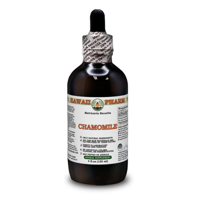 Chamomile Alcohol-FREE Liquid Extract, Organic Chamomile (Matricaria Recutita) Dried Flower Glycerite