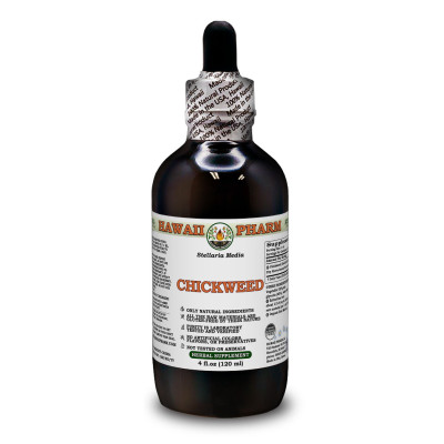 Chickweed Alcohol-FREE Liquid Extract, Organic Chickweed (Stellaria Media) Dried Above-Ground Parts Glycerite