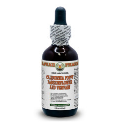 California Poppy Dried Aerial Parts, Passionflower and Blue Vervain Dried Root Alcohol-FREE Herbal Liquid Extract Glycerite