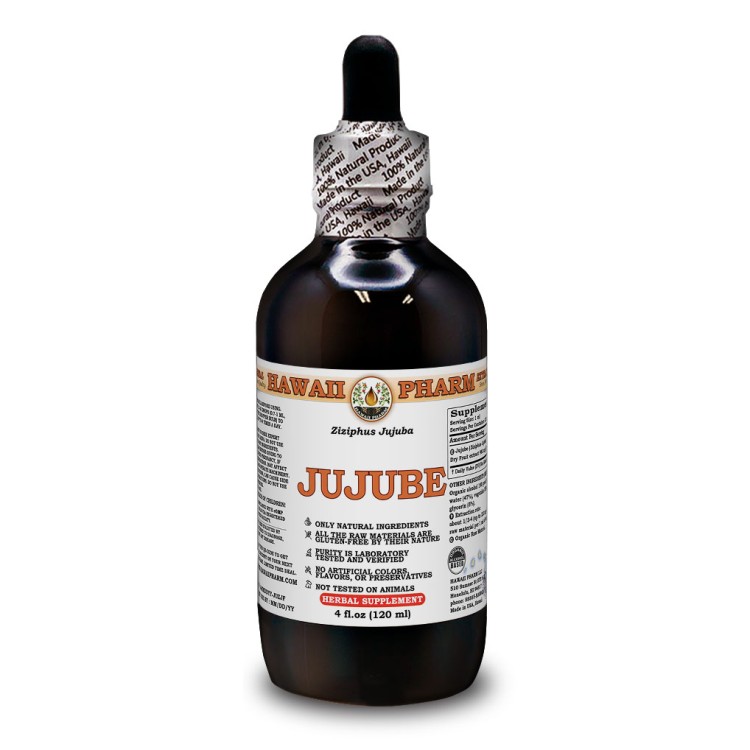 Jujube Liquid Extract, Jujube (Ziziphus Jujuba) Dried Fruit Tincture