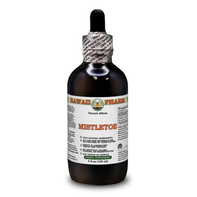 Mistletoe Alcohol-FREE Liquid Extract, Organic Mistletoe (Viscum album) Dried Herb Glycerite