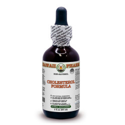 Cholesterol Formula Alcohol-FREE Herbal Liquid Extract, Hawthorn berry, Psyllium husk, Olive leaf Glycerite
