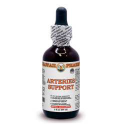 Arteries Support Liquid Extract, Hawthorn leaf and flower, Garlic bulb, Olive leaf Tincture Herbal Supplement