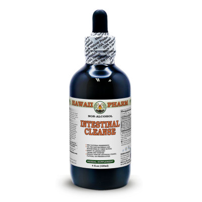 Intestinal Cleanse Alcohol-FREE Herbal Liquid Extract, Cranberry, Garlic, Black Walnut, Papaya, Pau D'Arco, Pumpkin Glycerite