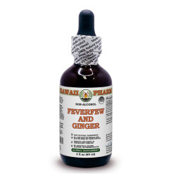 Feverfew And Ginger Alcohol-FREE Herbal Liquid Extract, Feverfew herb, Ginger root Glycerite