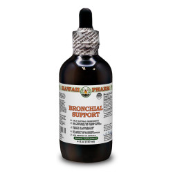 Bronchial Support Alcohol-FREE Herbal Liquid Extract, Echinacea Dried Root, Garlic Dried Bulb, Umckaloabo Dried Root Glycerite