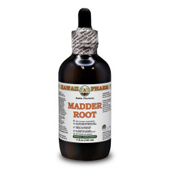 Madder Root Alcohol-FREE Liquid Extract, Madder Root (Rubia Tinctoria) Dried Root Glycerite