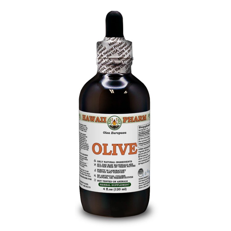 Olive AlcoholFREE Liquid Extract, Organic Olive (Olea europaea) Dried