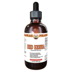 Red Henna (Lawsonia Inermis) Tincture, Dried Leaf Powder Liquid Extract