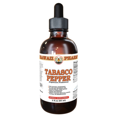 Tabasco Pepper (Capsicum Frutescens) Tincture, Dried Fruit Liquid Extract
