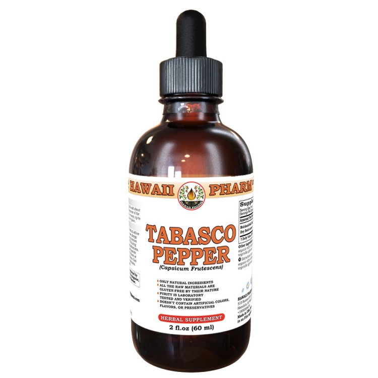 Tabasco Pepper (Capsicum Frutescens) Tincture, Dried Fruit Liquid Extract