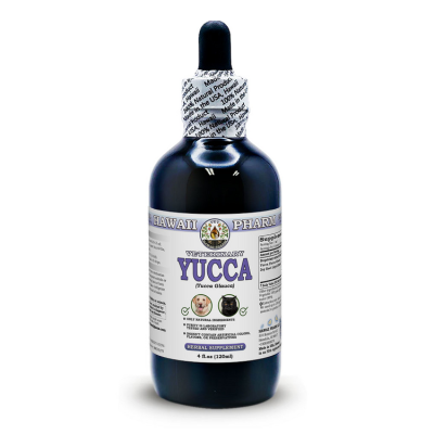 Yucca (Yucca Glauca) Wildcrafted Dried root Veterinary Natural Alcohol-FREE Liquid Extract, Pet Herbal Supplement