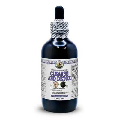 Cleanse And Detox, Veterinary Natural Alcohol-FREE Liquid Extract, Pet Herbal Supplement