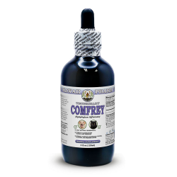 Comfrey (Symphytum Officinale) Certified Organic Dried Root Veterinary Natural Alcohol-FREE Liquid Extract, Pet Herbal Supplement