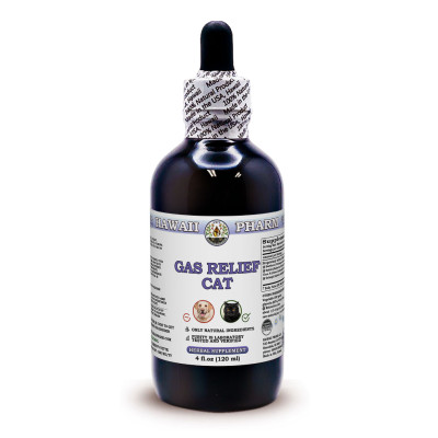Gas Relief Cat, Veterinary Natural Alcohol-FREE Liquid Extract, Pet Herbal Supplement