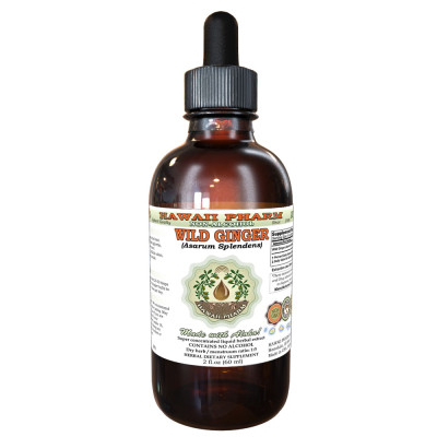 Wild Ginger, Xi Xin (Asarum Sieboldii) Tincture, Dried Root ALCOHOL-FREE Liquid Extract, Wild Ginger, Glycerite Herbal Supplement