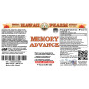 Memory Advance Liquid Extract, Ginkgo, Sage, Brahmi, Yerba Mate, Schisandra, Turmeric, Rosemary Tincture Herbal Supplement